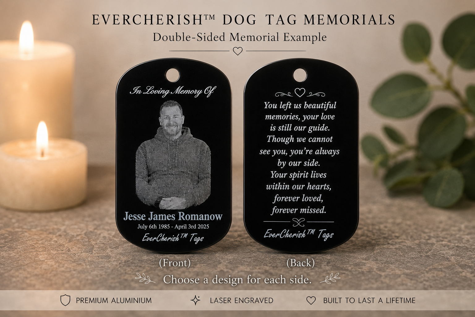 EverCherish™ Dog Tag Memorials